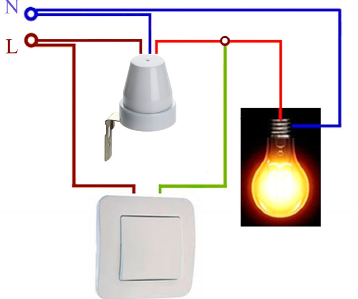 Схема подключения датчика света