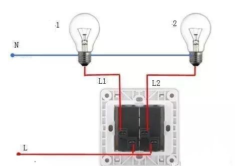Как подключить две лампочки или две лампы к выключателю